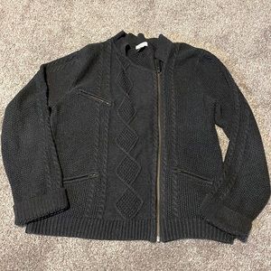 Garnet Hill Zip Cardigan
